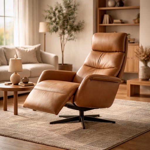 WonenXL Collection Elektrischer Relaxsessel Copenhagen - Camel