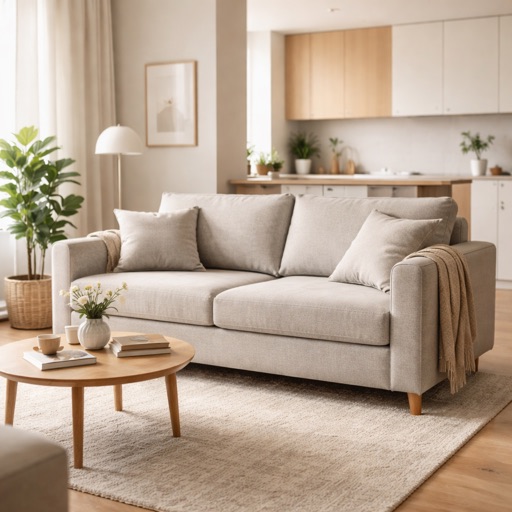 Casa Moderna Schlafsofa mit Stauraum Havana - Hellgrau