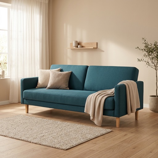 Dutch Design Co. Schlafsofa Utrecht - Petrolblau
