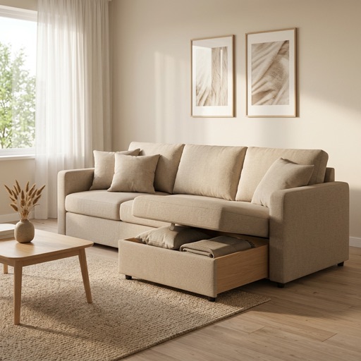WonenXL Collection Schlafsofa Bergen - Beige