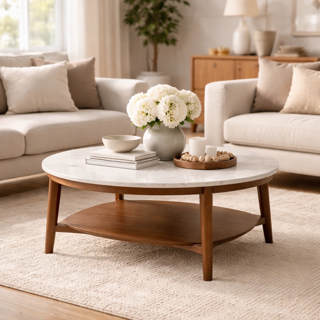 WonenXL Collection Couchtisch-Set (2-teilig) Ibiza - Weiß