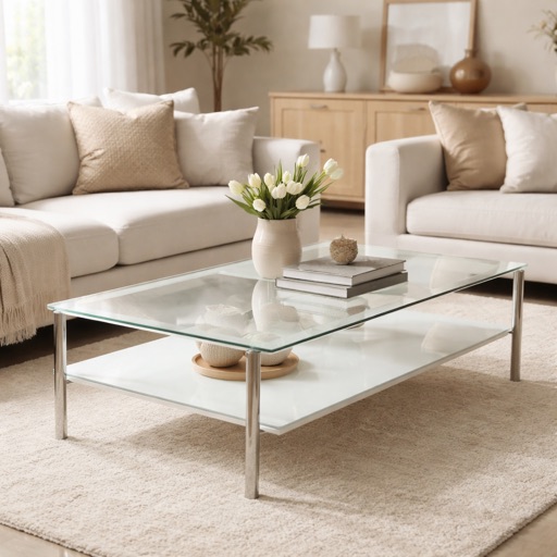 Zen Interiors Couchtisch mit Stauraum Stockholm - Weiß