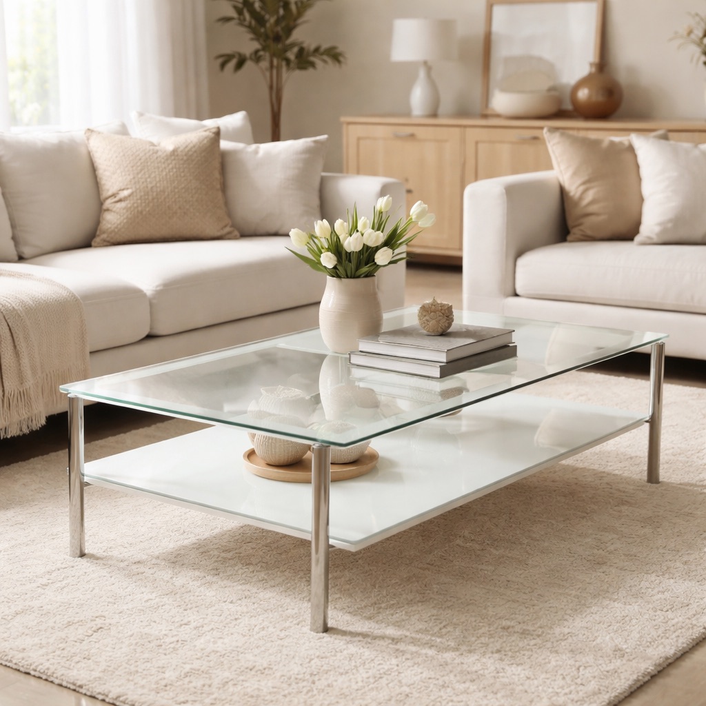 Zen Interiors Couchtisch mit Stauraum Stockholm - Weiß