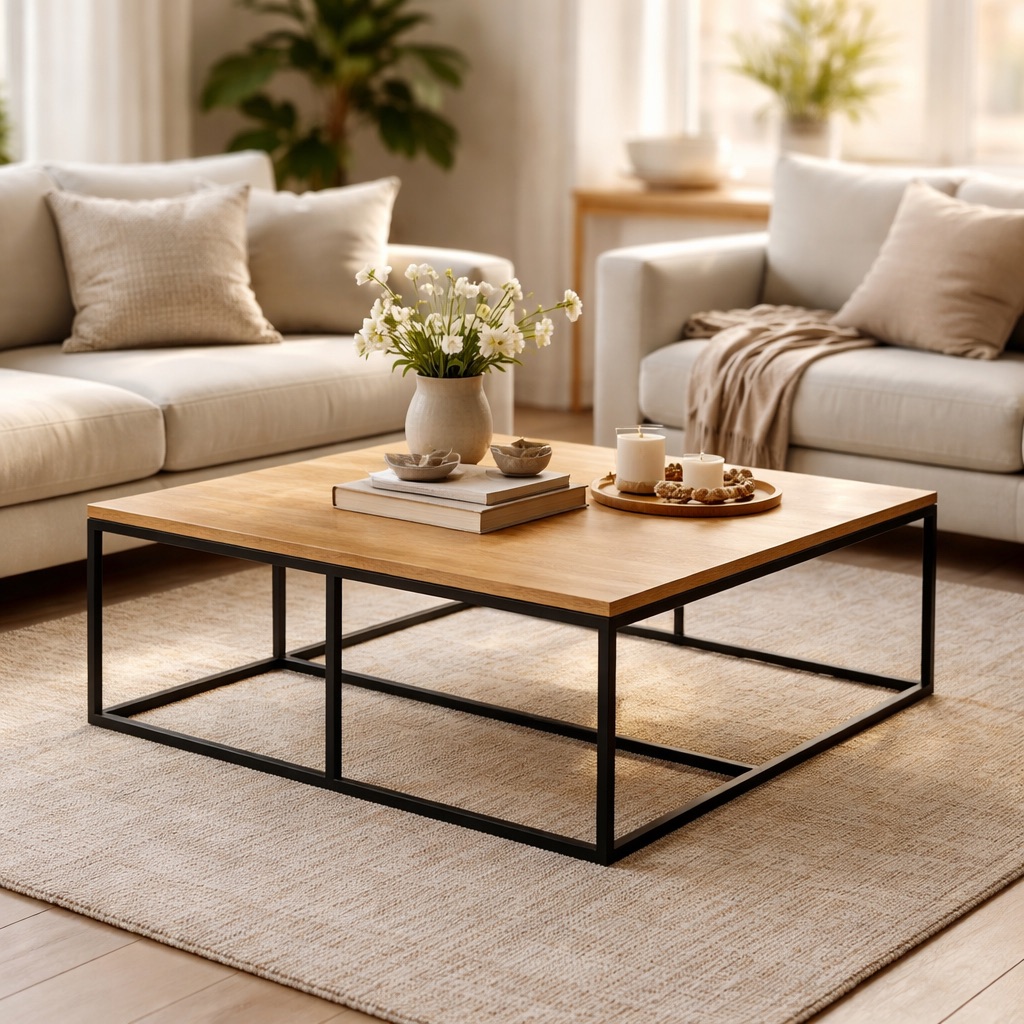 WonenXL Collection Couchtisch-Set (2-teilig) Porto - Eiche Natur