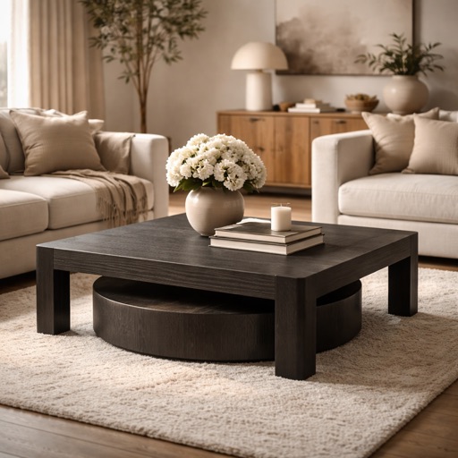 Dutch Design Co. Couchtisch rund Soho - Anthrazit
