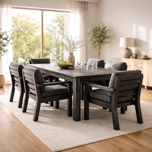 Urban Loft Garten-Set 6-Sitzer Copenhagen - Anthrazit
