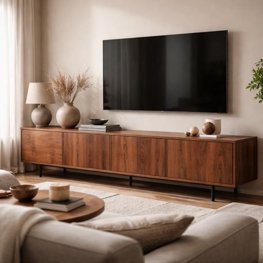 WonenXL Collection TV-Schrank mit Türen Haarlem - Nussbaum