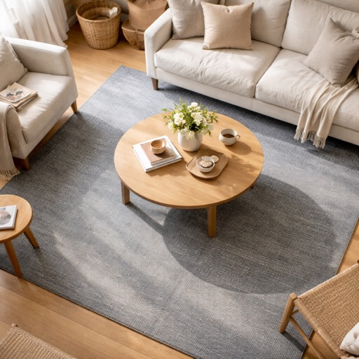 WonenXL Collection Wollteppich Kyoto - Blaugrau 200x150