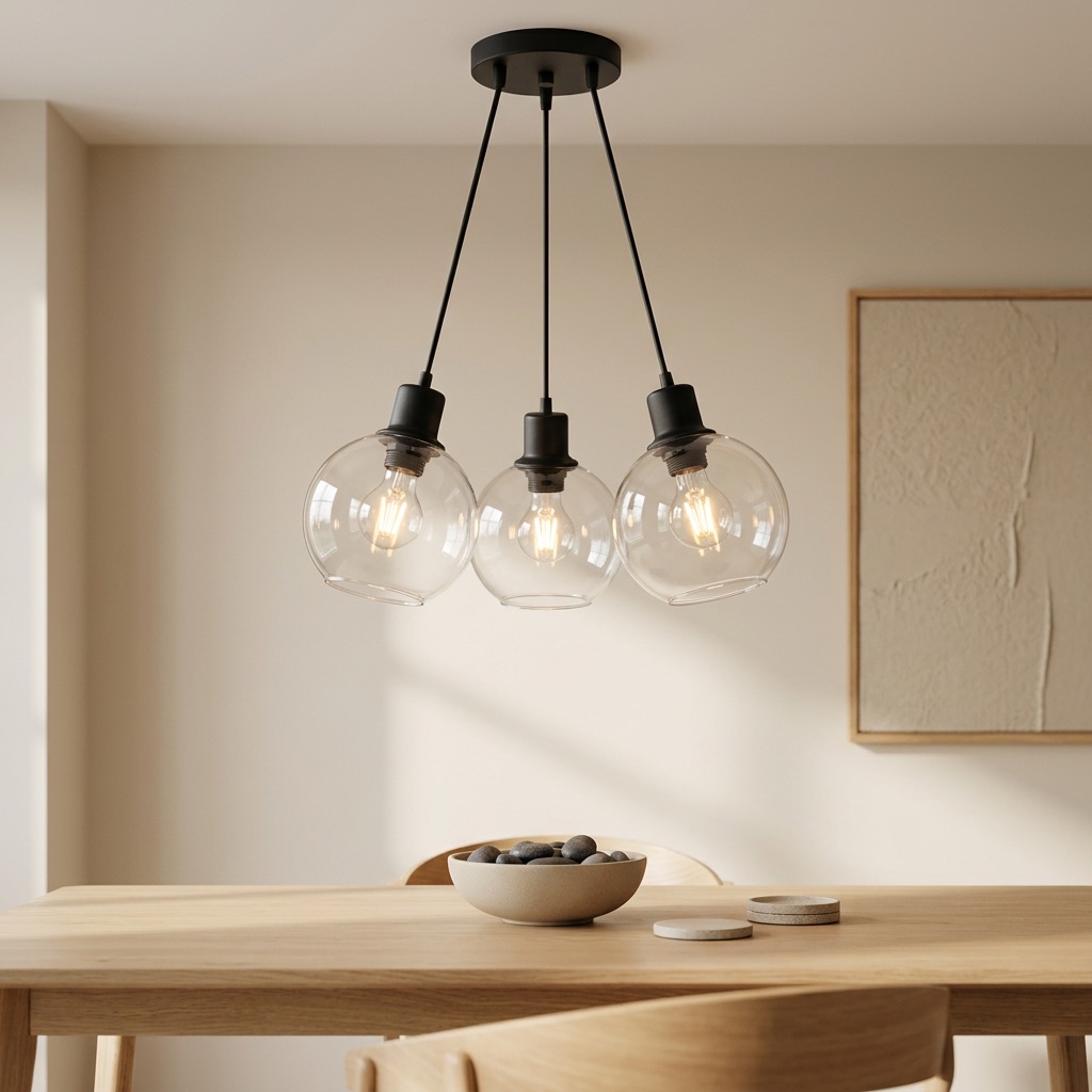 Urban Loft Pendelleuchte Bergen - Schwarz