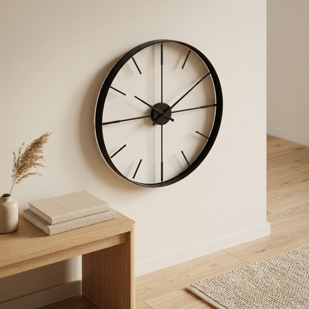 Urban Loft Wanduhr Bergen - Schwarz
